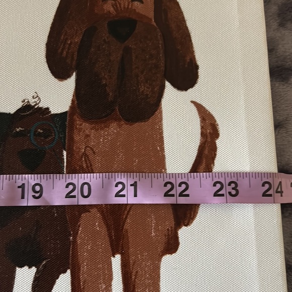 NWT’s Dog Wall Art Artist Becky Thorns Thorny Portrait painting Wall Decor 24”W - Picture 6 of 8